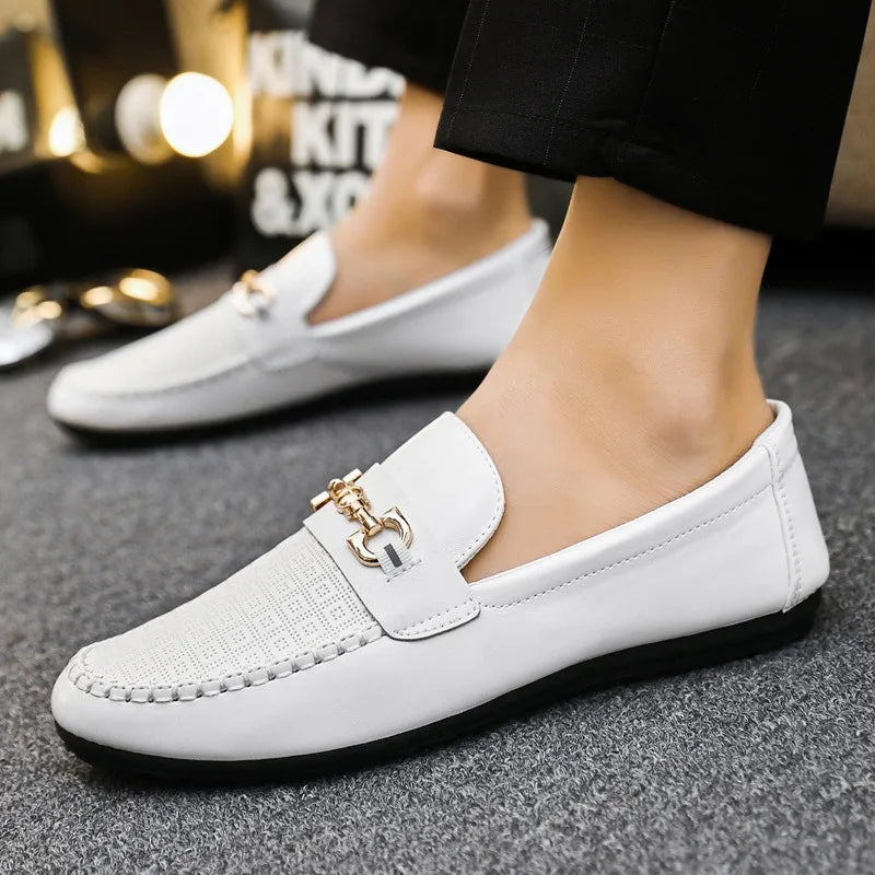 2026 Spring Autumn New Men's Sports Shoes Fashion anti-slip sneakers Casual PU Leather Business Shoes Versatile Work Shoes