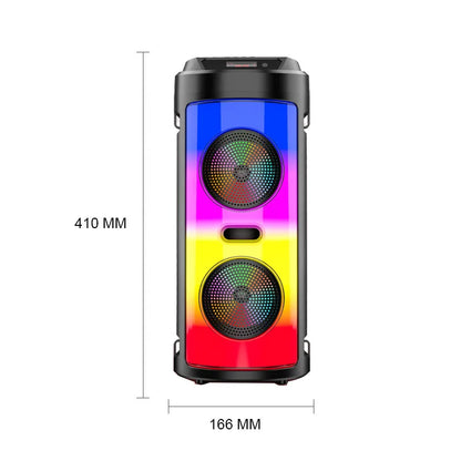 30W Wireless Column Big Power Stereo Portable Bluetooth Speaker Subwoofer Bass Party Speakers with Microphone Family Karaoke USB