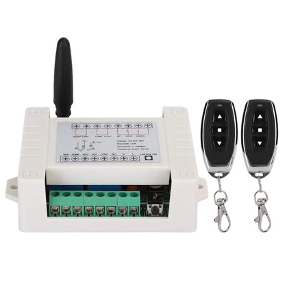 Universal 12V-36V 2-channel wireless motor RF remote control relay module switch receiver motor front and rear electric doors