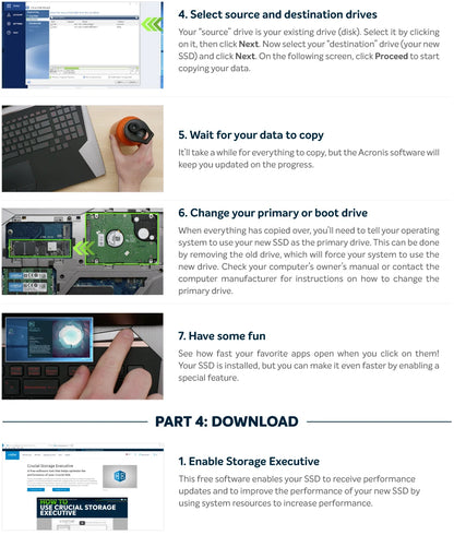 Crucial P3 Plus 1TB 2TB PCIe Gen4 NVMe M.2 SSD Internal Hard Drive(OEM Package)&Crucial NVME 2280 P310 1TB  SSD&Crucial T500 1TB