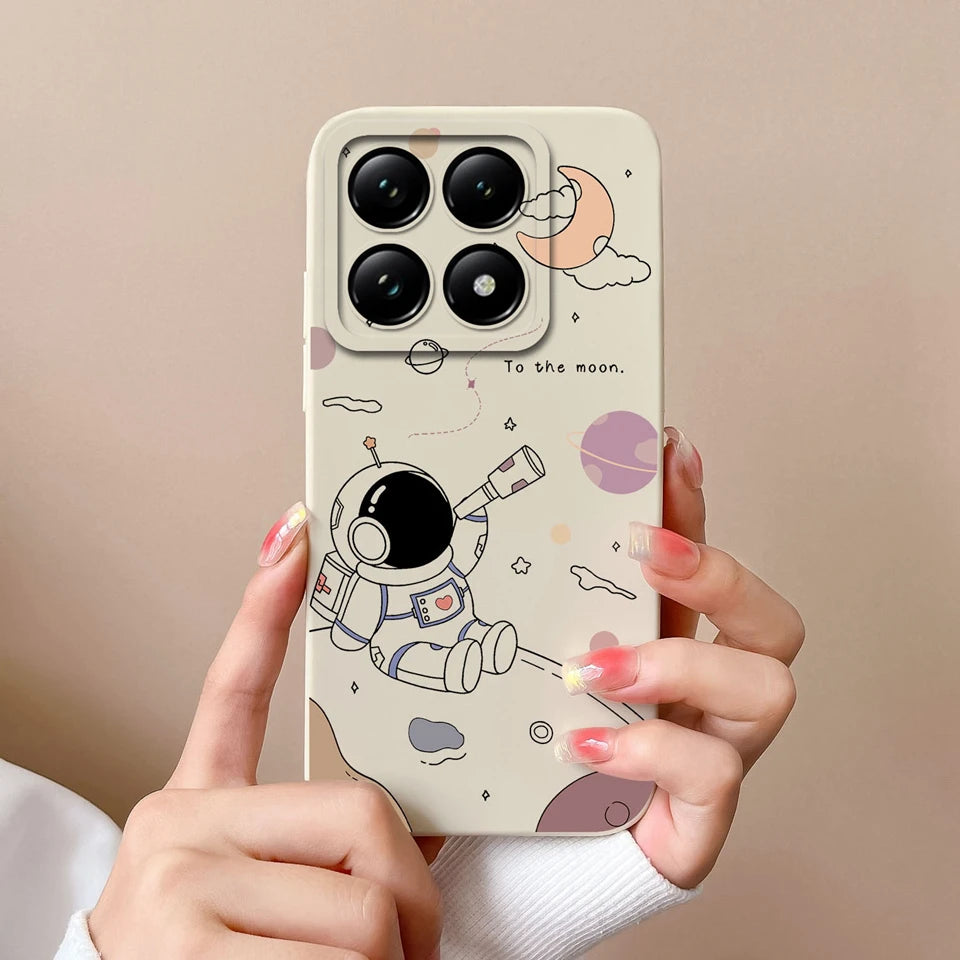For Xiaomi 14T 14T Pro Cases Cartoon Astronaut Protective Durable Fashion Simplicity Soft Phone Cover For Xiaomi14T 14TPro Coque