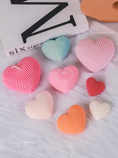 Love Silicone Mold Heart Soap Candle Making Supplies Mould Mousse Cake DIY Wedding Chocolate Baking Decor Valentine's Day Gifts