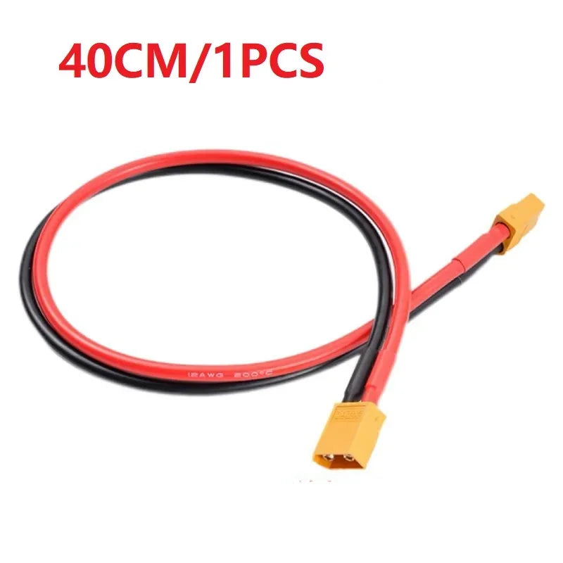XT60 12AWG Parallel Battery Connector XT60Male/Female Cable Dual Extension 40CM/60CM Silicone Wire for RC Battery Motor