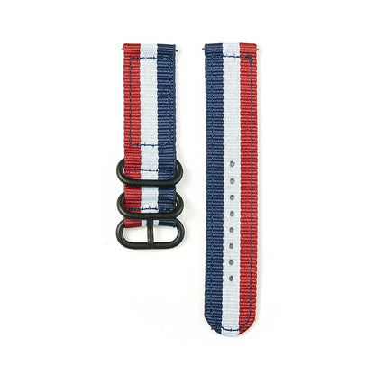 Nylon Watch Band Waterproof Ballistic Nylon One- Military Watch Straps for Men & Women Choice of Color & Width 18mm, 20mm, 22mm