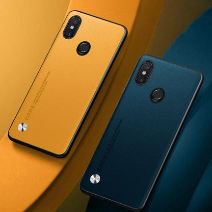 Luxury PU Leather Case For Xiaomi Mi 8 Mi8 Back Cover Matte Silicone Full Protection Phone Case For Xiaomi 8 Xiaomi8 Coque