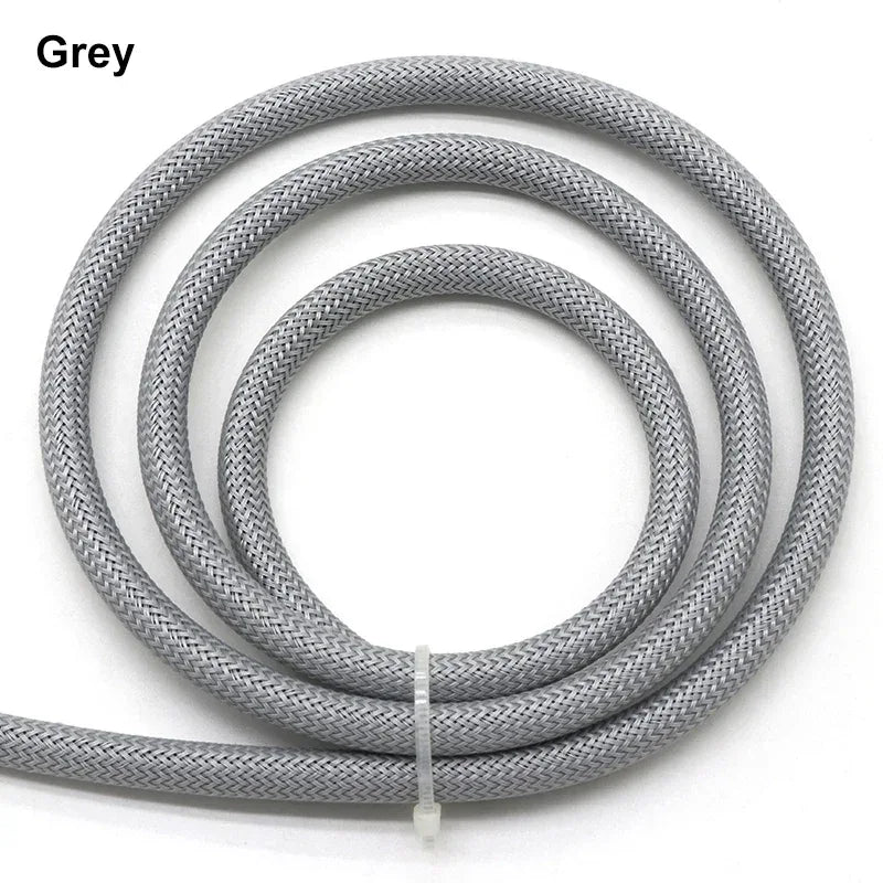 1-50M 2mm Insulated PET Braid Sleeves Sleeving High Density Cable Sheath Wrap Cable Protector Braid For Wires