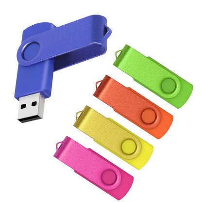 100PCS USB 2.0 Pendrive 128GB 64GB 32GB 16GB 8GB USB Flash Drive 4GB 2GB Free Laser Logo 2.0 USB Flash Drive Stick Best Gift