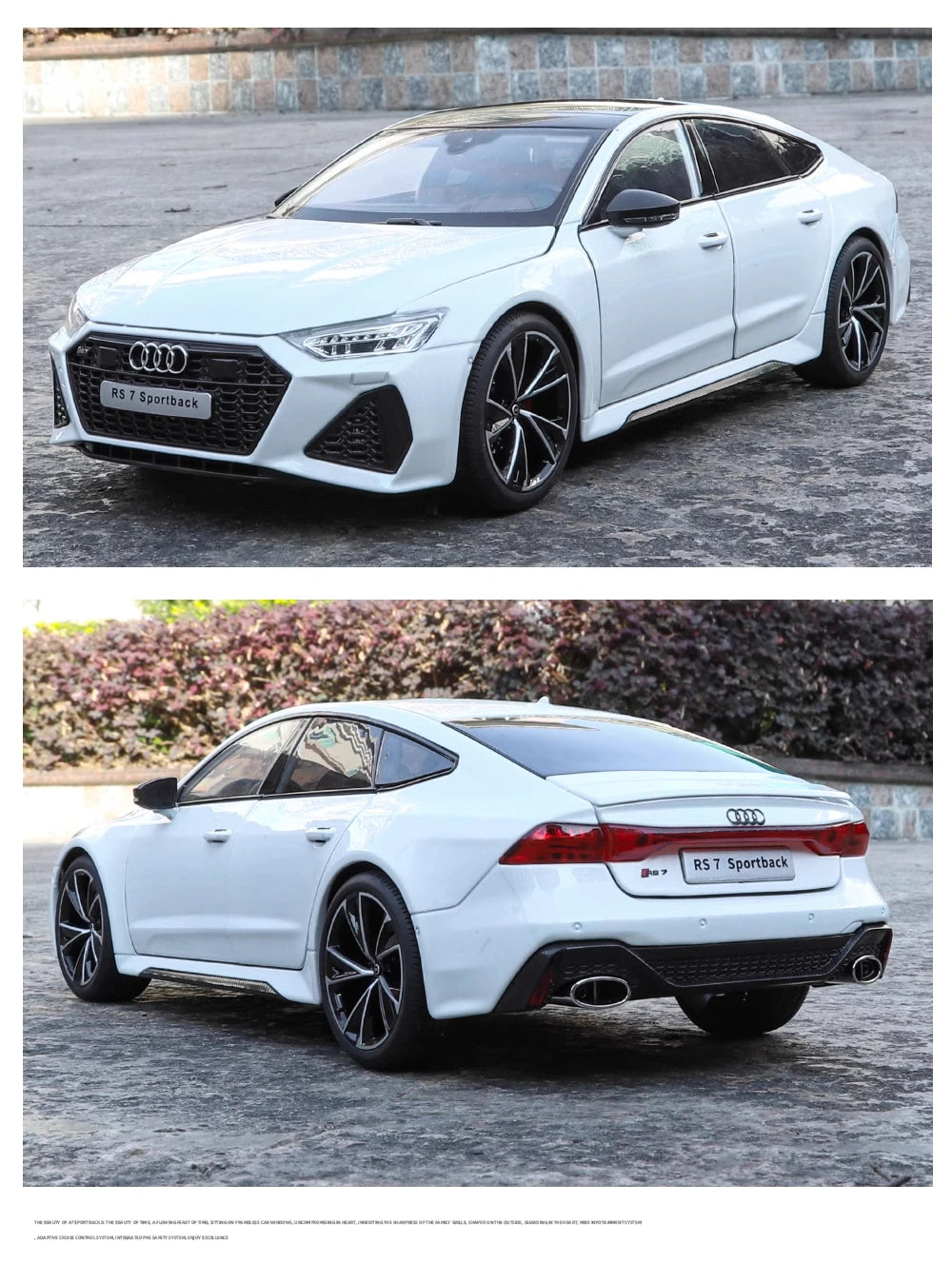 Simulation 1:18 AUDI RS7 Sportback Alloy Car Model Children Toy Vehicle Collectibles Miniature Voiture Home Decor Birthday Gift