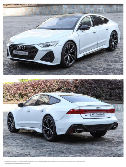 Simulation 1:18 AUDI RS7 Sportback Alloy Car Model Children Toy Vehicle Collectibles Miniature Voiture Home Decor Birthday Gift