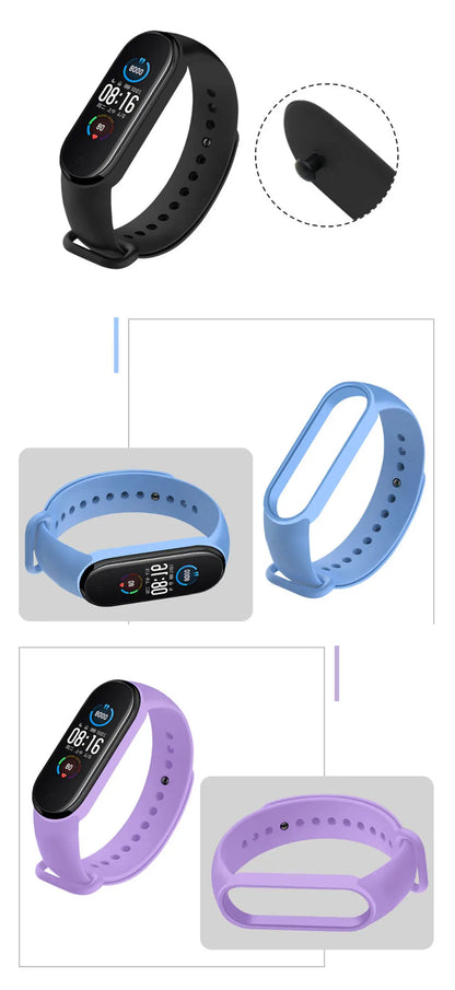 NEW 2022 Watch Strap for Xiaomi Mi Band 7 Wristband Silicone Bracelet Wrist Straps MiBand band7 Smartwatch Accessories