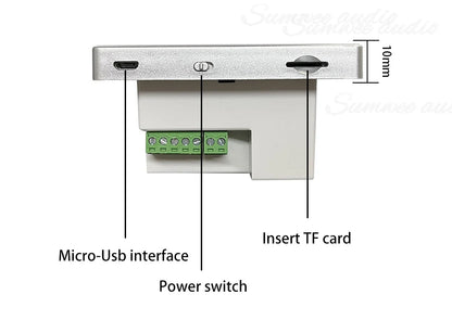 MINI touch screen TF Audio in wall amplifier home theater bluetooth control panel Background music player stereo ceiling speaker