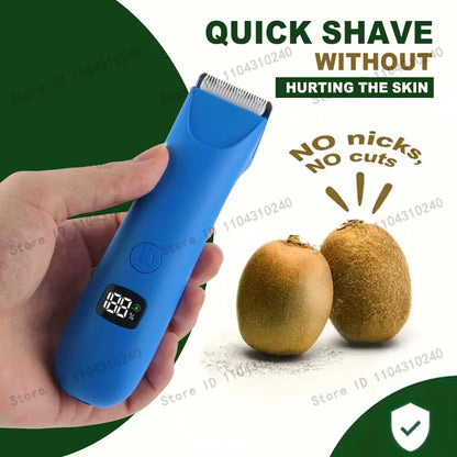 Body Hair & Pubic Hair Trimmer for Men & Women, Painless Electric Body & Bikini Shaver | Waterproof, Type-C Rechargeable Razor