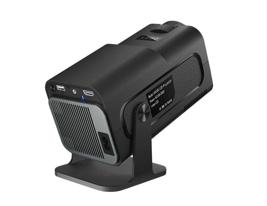 Salange HY320 MINI Android 14.0 Projector LED Beamer Home Cinema 300ANSI 720P WIFI Smart TV HD 1080P 4K Movie