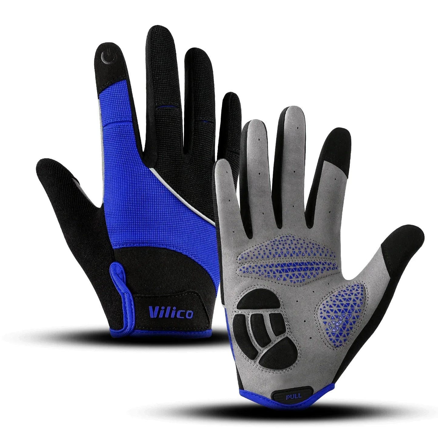 Vilico Outdoor Mountaineering Hiking and Cycling Gloves for Men and Women With Thickened Shock Absorbers Breathable and Non Slip