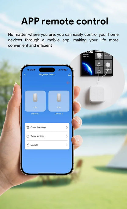 Tuya BLE Touch Screen Finger Robot Rechargeable Smart remote control timing screen clicker Touch Switch Robot Remoter AlexaVoice