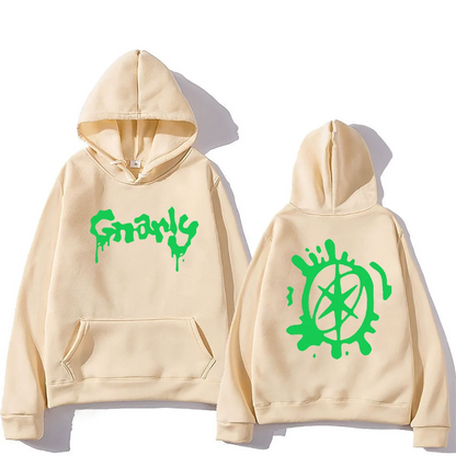 Katseye Merch Gnarly Logo Printed Hoodie Men Women Casual oversized hoodie hip hop streetwear vintage Fleece Long sleeve clothes
