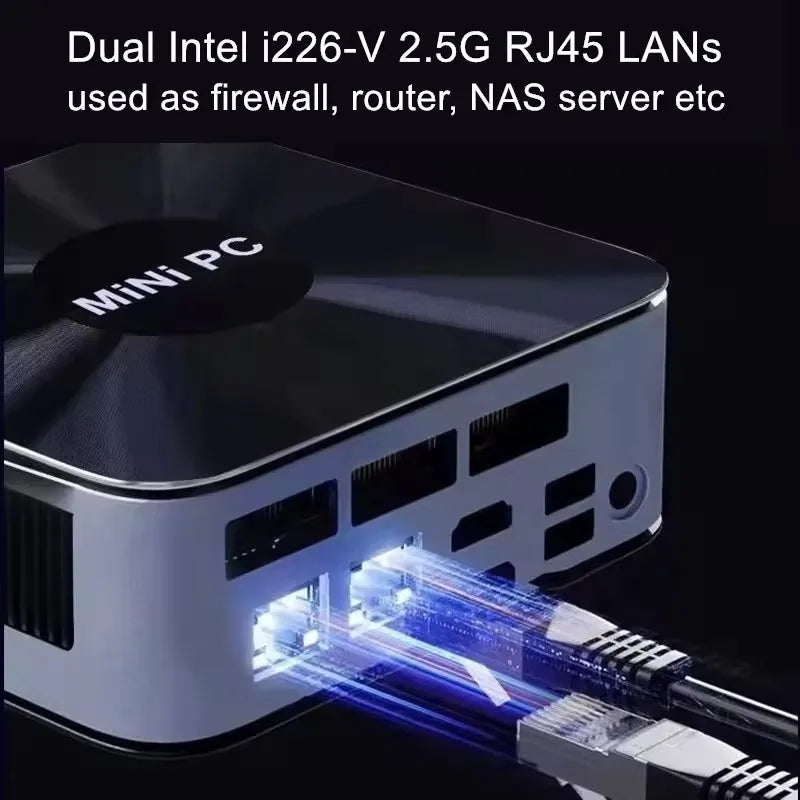 Topton Solid Nuc D17 Gaming Mini Computer Intel i7 1360P/1365U ES Thunderbolt 4 2*DDR5 2*2.5G LAN Firewall PC Windows 11 WiFi6E