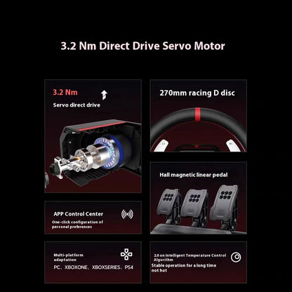 PXN V10 PRO Direct Drive Racing Simulator Game Steering Wheel Euro Truck 2 For PC/Xbox/PS