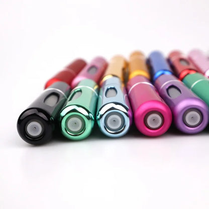 New Hot 5pcs Sets Portable 5ml Perfume Refill Bottle Refillable Spray Scent Pump Empty Atomizer Cosmetic Containers Travel Gift