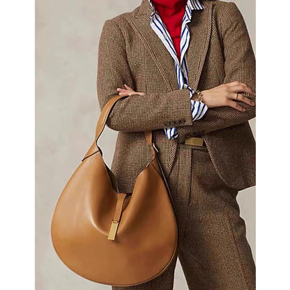 Women's underarm bag suede splicing pu leather design dumpling bag Tote bag Fashion brown/black shoulder crescent handbags bolsa
