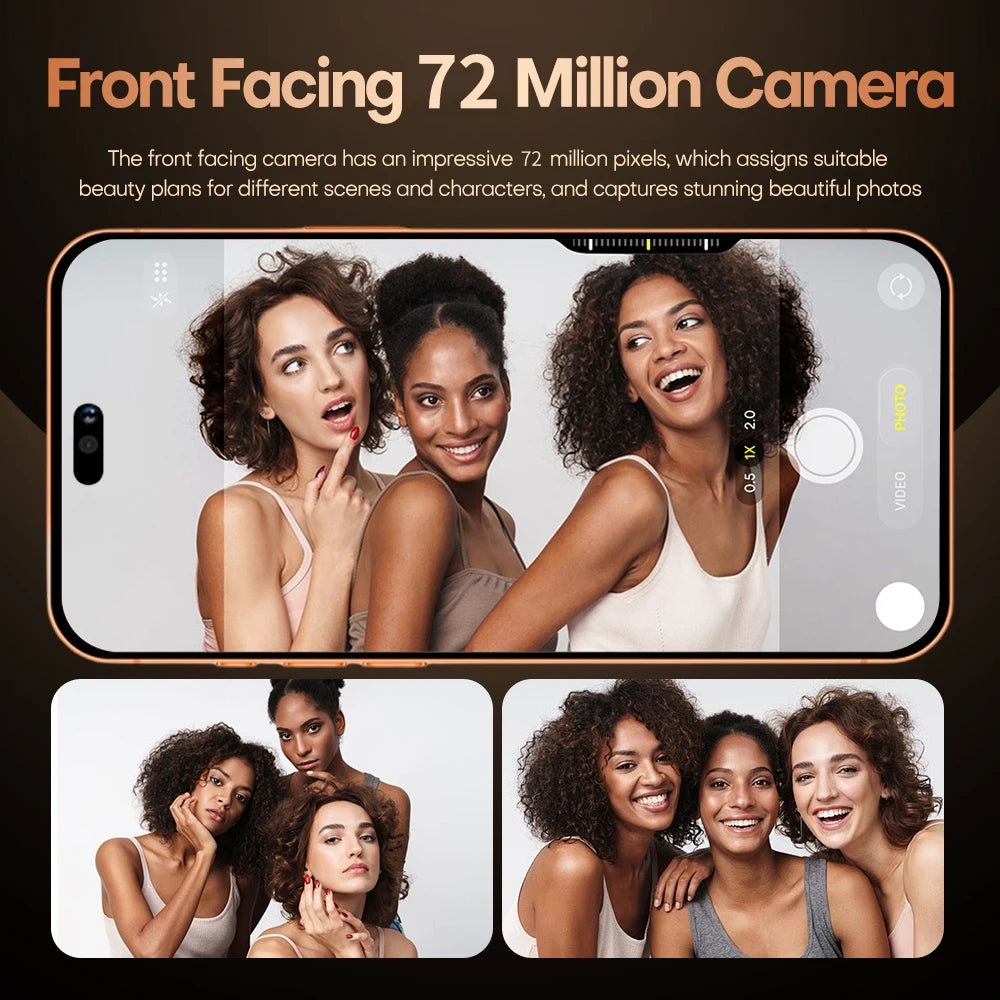 Hot 2026 High Quality i17 Pro Max Original Intelligent 4G 5G Dual Card Dual Standby System Global Version 8000mAh Battery