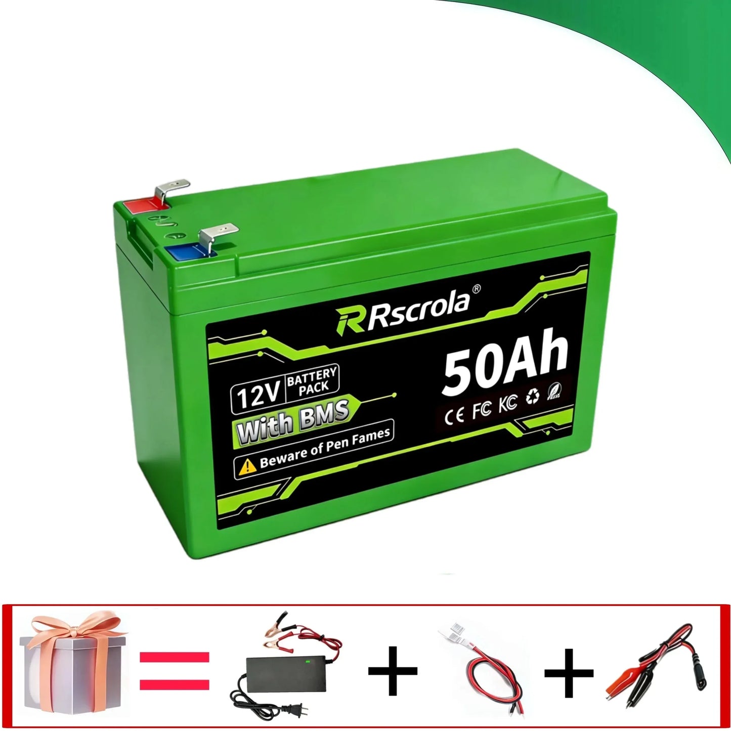 12V Li-ion Battery Pack 50Ah/40Ah/30Ah/20Ah A+ 18650 Battery Pack Long-lasting for Sprayer,Children's Toy Car,Scale,Solar Energy