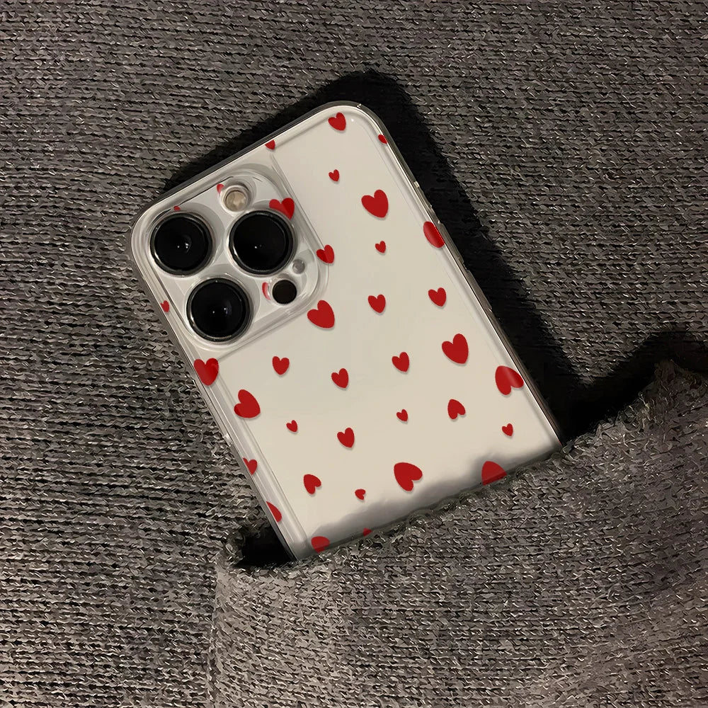 Luminous Love Case For iPhone 16 16E 15 11 12 13 14 Pro Max  For iPhone XR XS Max 8 Plus Back Cover
