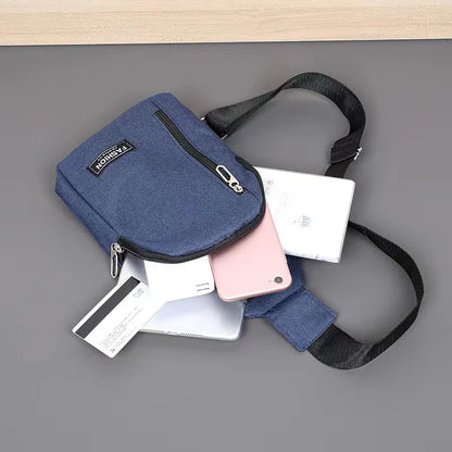 2023 New Chest Bag Fashion New Solid Color Men Chest Bag Outdoor Casual Fashion One Shoulder Crossbody Bag