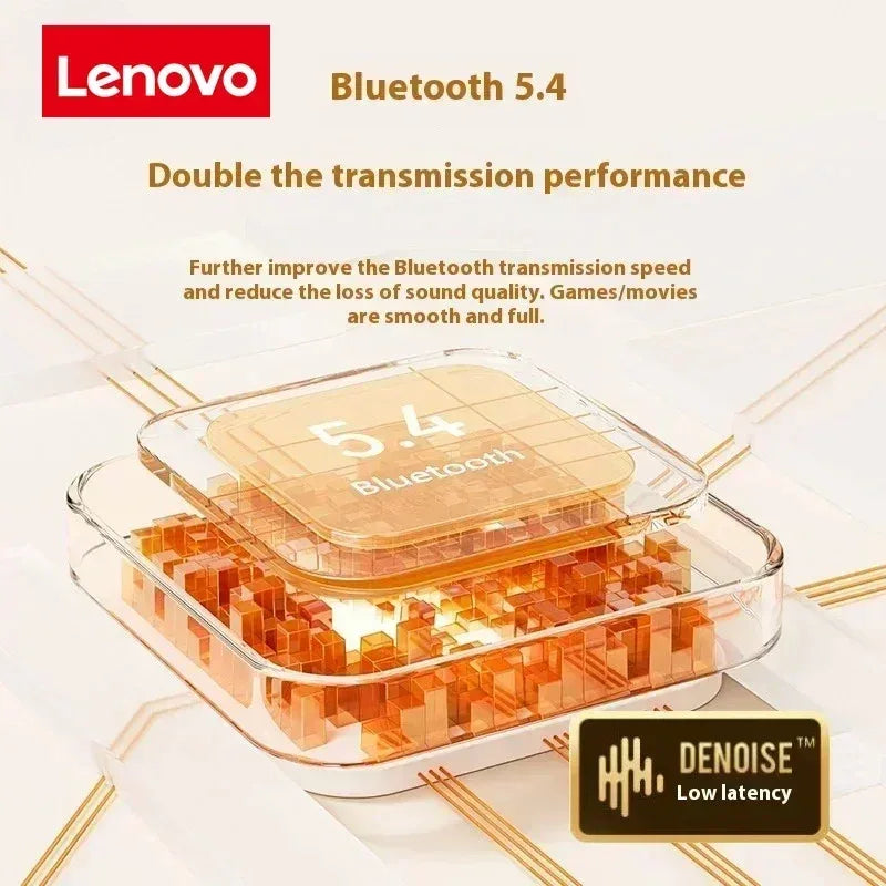 Lenovo Earbuds True Wireless Earphone Noise Cancelling Bluetooth Headset HD Music Headphone in-Ear Handsfree with Mic