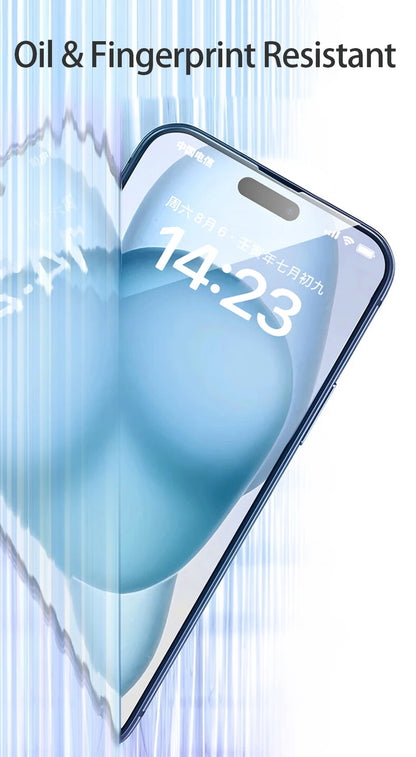 4Pcs Full Cover Tempered Glass For iPhone 16 11 12 13 14 15 Pro Max Anti-Burst Screen Protector For iPhone 7 8 XR XS Max Glass