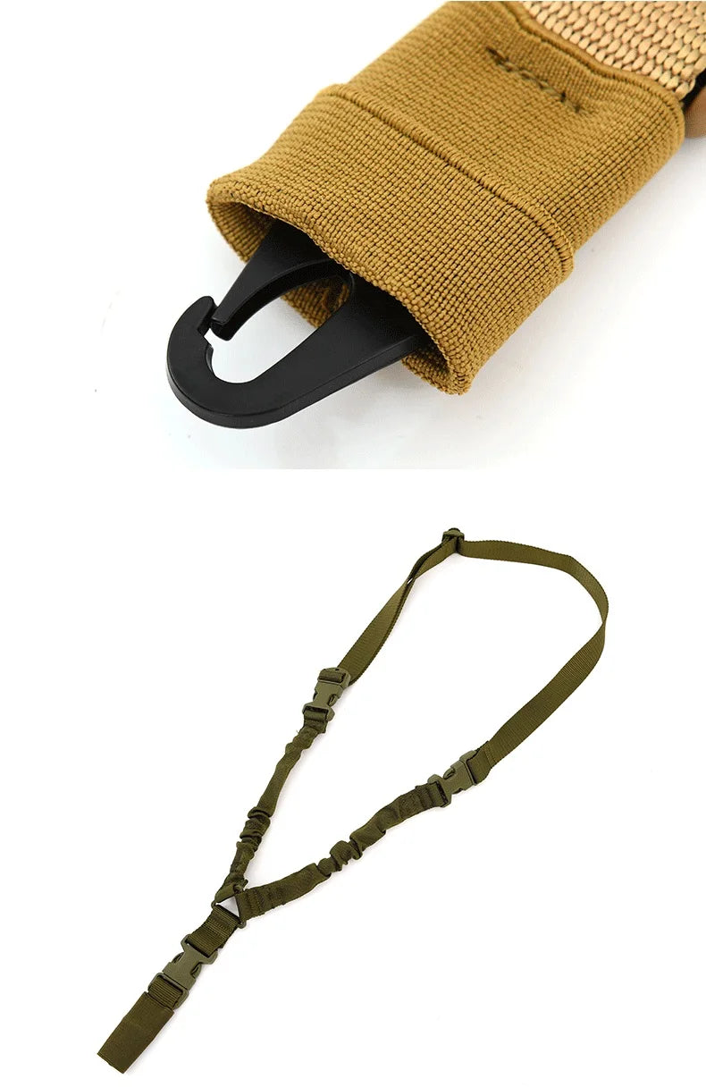 Tactical Single Point Gun Sling Shoulder Strap Rifle Shot Gun Belt with Metal Buckle Hunting Tactical Gear Accessories