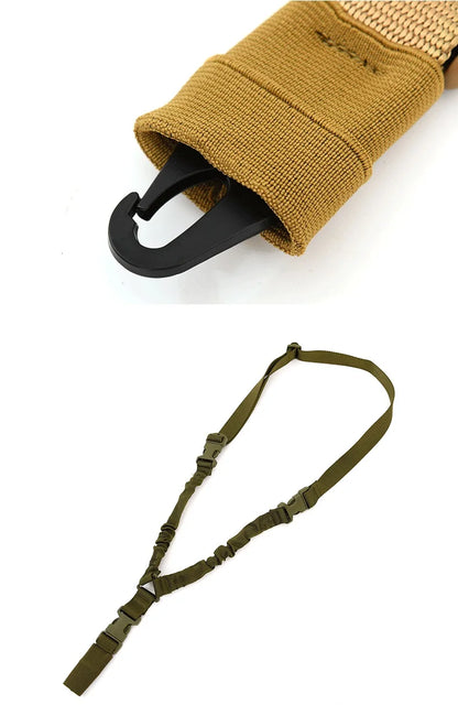 Tactical Single Point Gun Sling Shoulder Strap Rifle Shot Gun Belt with Metal Buckle Hunting Tactical Gear Accessories