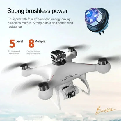 S116 MAX FPV Drone Triple Battery Dual 8K HD Cameras Optical Flow Positioning WIFI Real-Time Transmission 360° Smart Avoidance