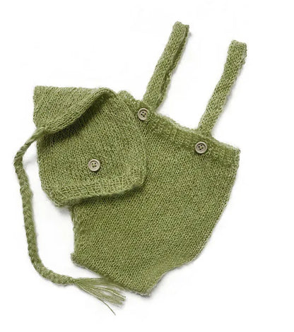 2pcs/set  Crochet Newborn Outfit  Newborn Photography Props Knitted Wool Hat Clothing Costume  Shooting  Bebes Accesorios