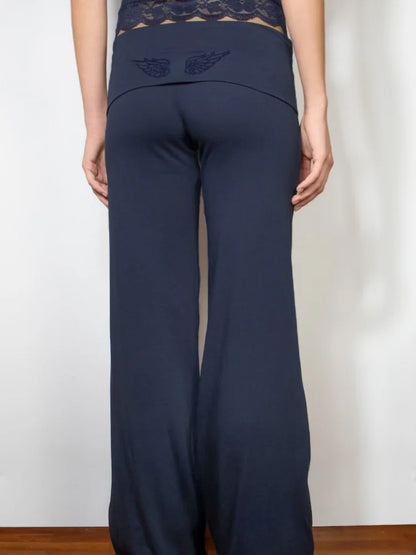 Chic Navy Blue Sequin Angle Pattern Hoodie Sweatsuit Long Sleeve Loose High Street Pullover 2025 New Lady Autumn Winter Coats