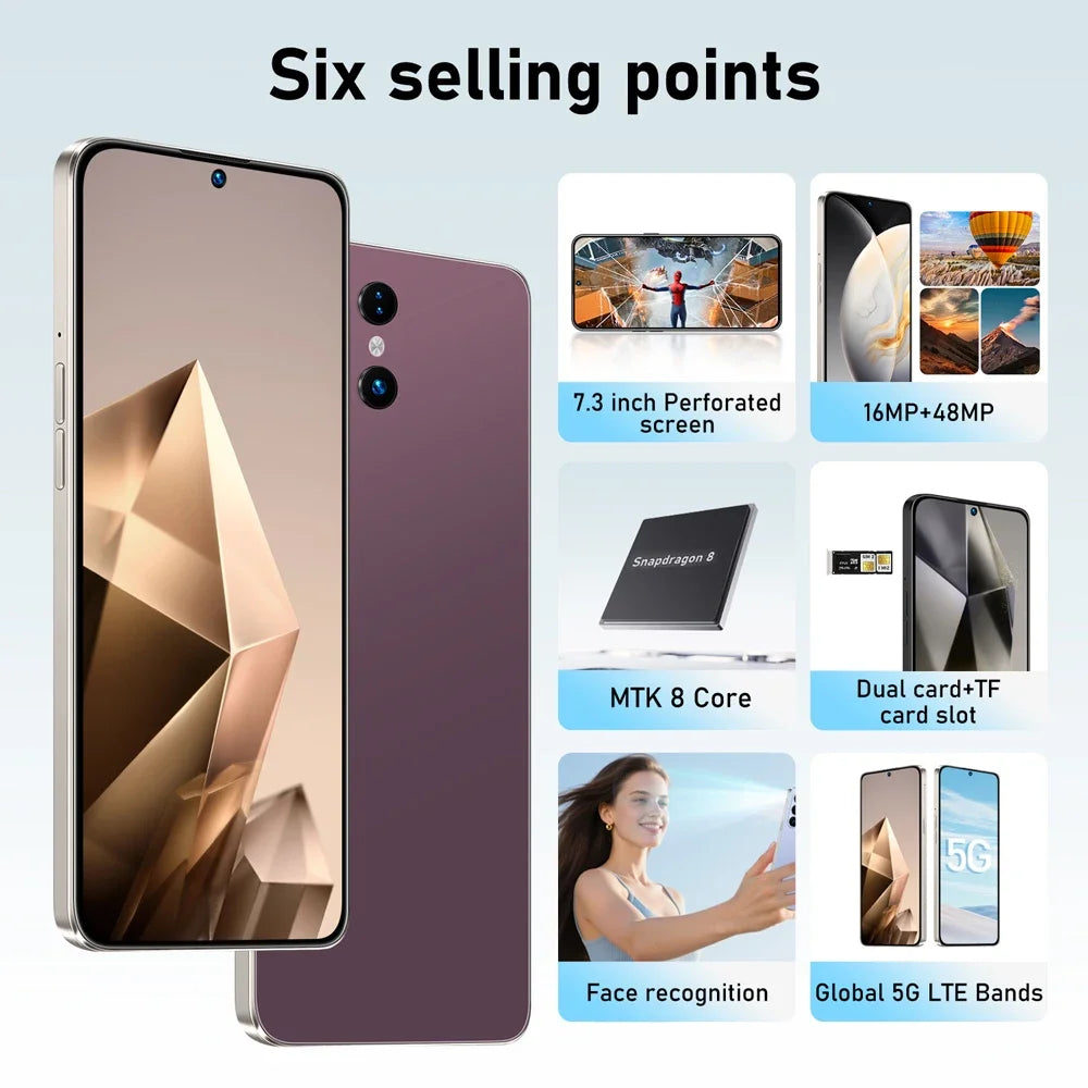 NEW HD Silicone Protective Covers Use for S26 Ultra Smartphone Accessories 7.3HD Mobile Cell Phones Case High-quality Android 5G