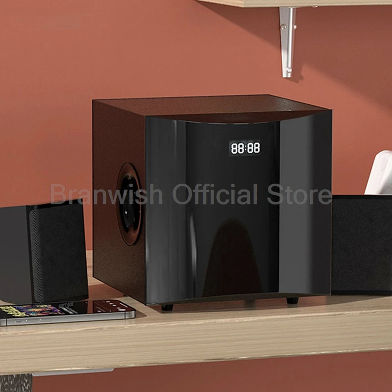 2.1 Sound Box Amplifier 31W High Power Bluetooth Speaker 4 Inch Subwoofer Home Theater Home Cinema 360°Sound System PC Audio Set