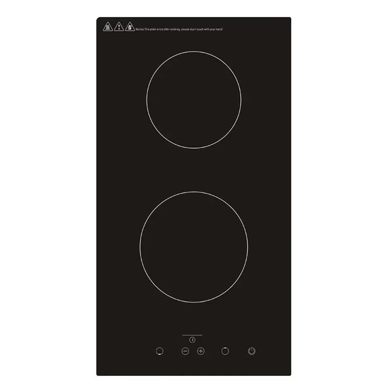 Kitchen 2 Rings Ceramic Cooker Induction Cooktop Double Electric Cooker Hob Heating Cooker Electric Stove Vertical Cooking Plate