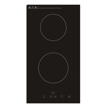 Kitchen 2 Rings Ceramic Cooker Induction Cooktop Double Electric Cooker Hob Heating Cooker Electric Stove Vertical Cooking Plate