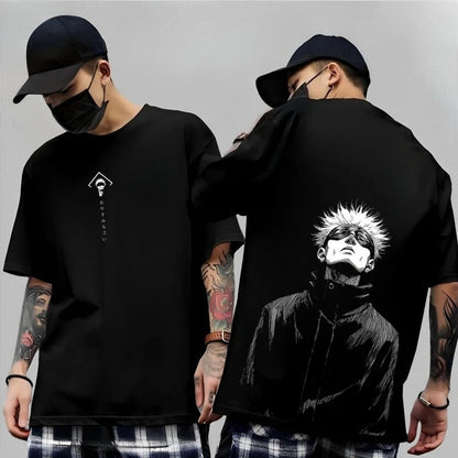 Anime Gojo Satoru Jujutsu Kaisen Printed T-shirt Men's and Women's T-shirt Men's Top Sports T-shirt Men's T-shirt Summer Tee New