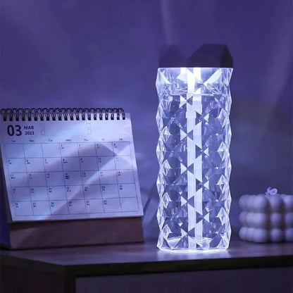 400ml Colorful USB Crystal Humidifier with Aromatherapy and Air Purification for Bedroom and Desktop