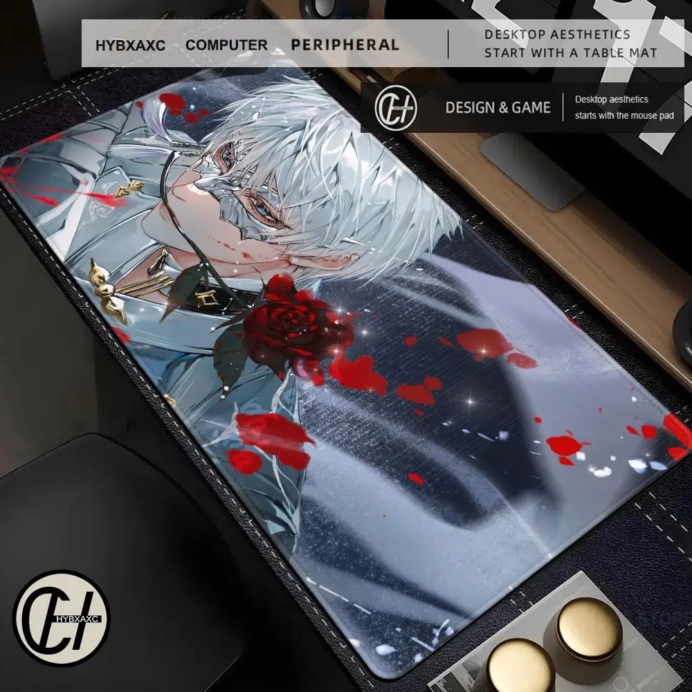 Xavier Love And Deepspace Game Mousepad Large Gaming Mouse Pad LockEdge Thickened Computer Keyboard Table Desk Mat