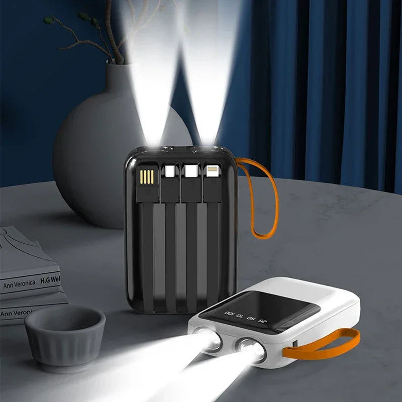 3*18650 Power Bank Fast Charging Powerbank Portable Battery Charger PowerBank For iPhone Xiaomi 4IN1 Mini Battery Storage Boxes