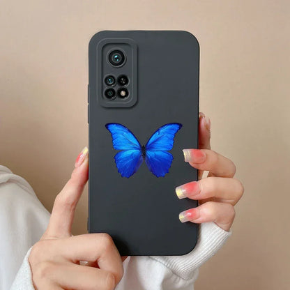 For Xiaomi Mi 10T 5G Phone Case Matte Liquid Silicone Shell For Xiaomi Mi 10T Pro 5G Cute Cat Cartoons Ultrathin Fashion Fundas
