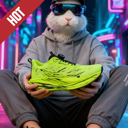 Fluorescence Running Shoes CarbonBoard Marathon Men Sports Casual Tenis Breathable Womens Comfortable Athletic Nonskid Sneakers