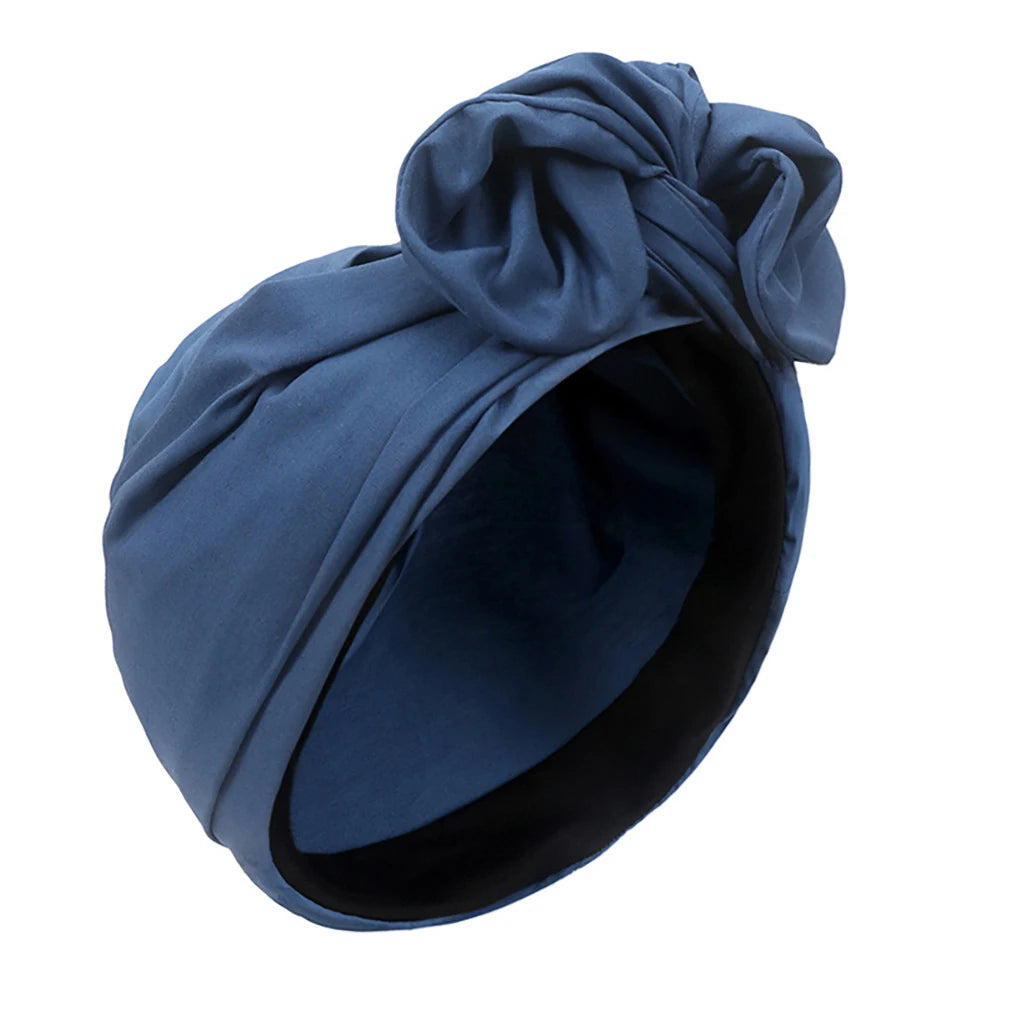 Woman Muslim Headscarf Cap Cotton Headband African Head Wraps Elegant Retro Turban for Ladies Beanies Caps Muslim Headpiece