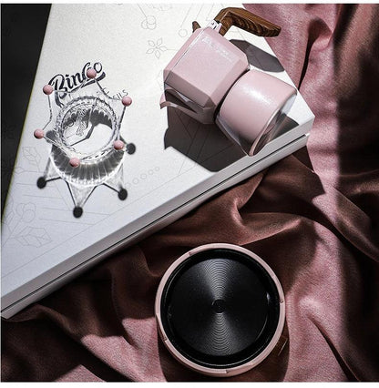 Bincoo Dual Valve Moka Pot 110v-220v Electric Heater Base Espresso Maker Brewed Coffee Mocha Pot Italian Camping Barista Tool