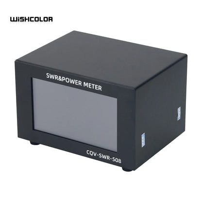 Wishcolor CQV-SWR-508 200W 1.8-54MHz Digital SWR & Power Meter 4.3-inch IPS Color Screen Standing Wave Meter for Ham Radio