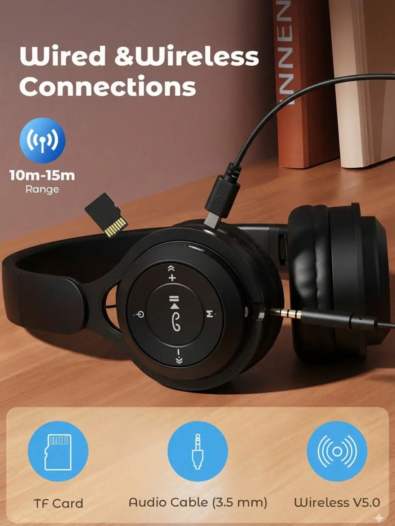 Y08 new style head-mounted wireless Bluetooth earphones, macaron color scheme, foldable, Bluetooth 5.3, long battery life, pink
