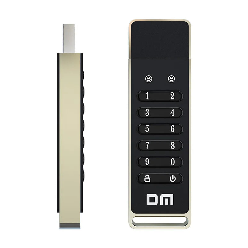 DM FD063 256-bit Encrypted USB Drive Password Secure Flash Drive USB3.0 U Disk Support Reset/Wipe/Auto Lock Function